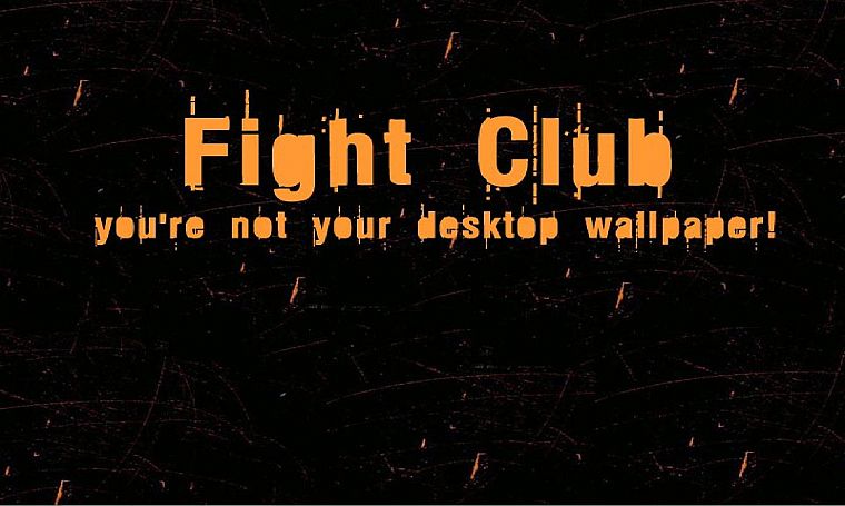 Fight Club, motivational posters - desktop wallpaper