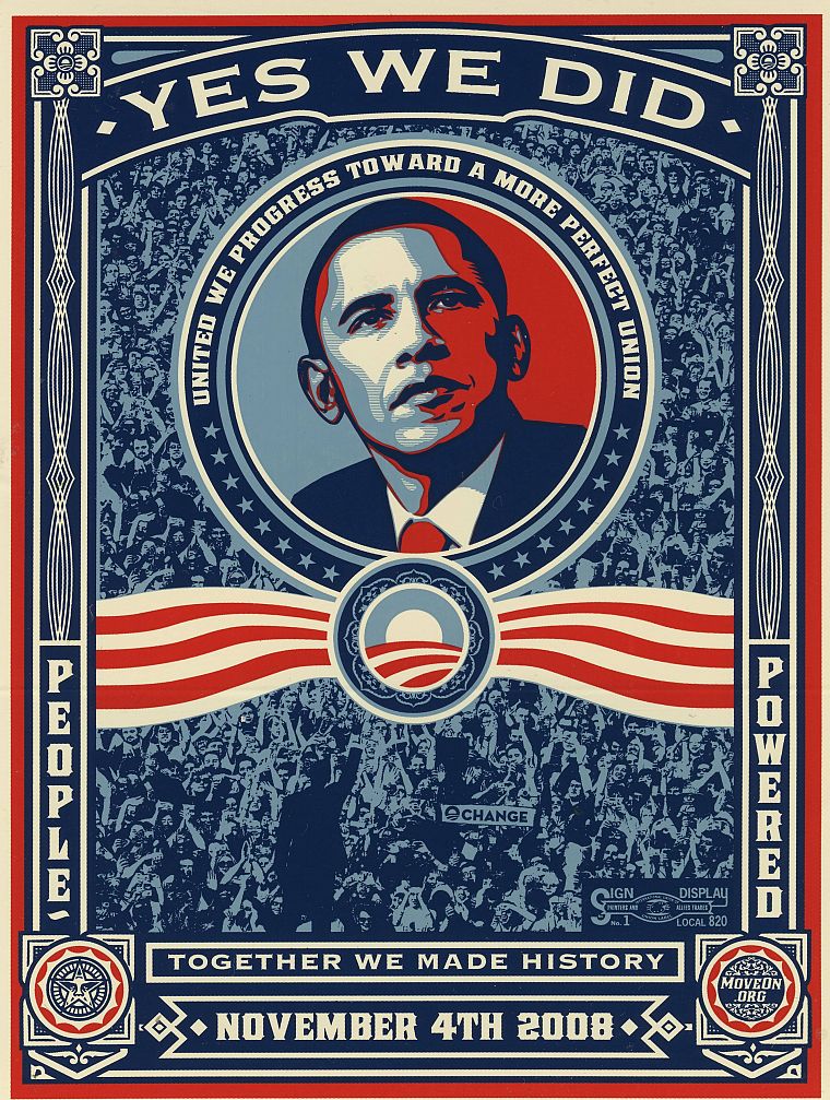 politics, election, Barack Obama, Presidents of the United States, Shepard Fairey, posters - desktop wallpaper