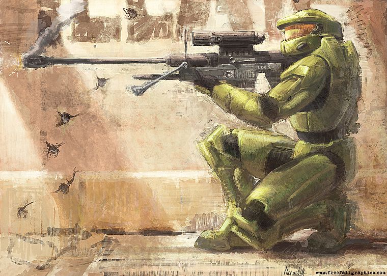 video games, Halo - desktop wallpaper