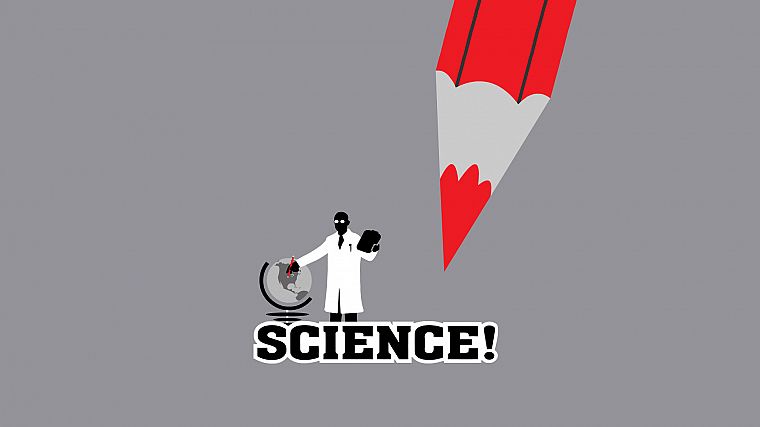 science, minimalistic, pencils - desktop wallpaper