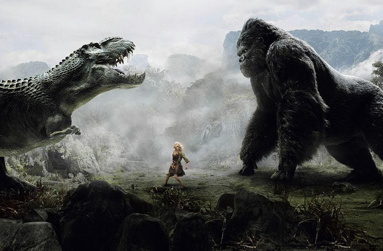 dinosaurs, King Kong, Naomi Watts - desktop wallpaper