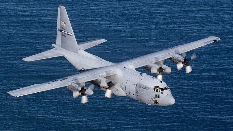 aircraft, military, planes, United States Air Force, C-130 Hercules, 43rd Airlift Wing, C-130E - desktop wallpaper