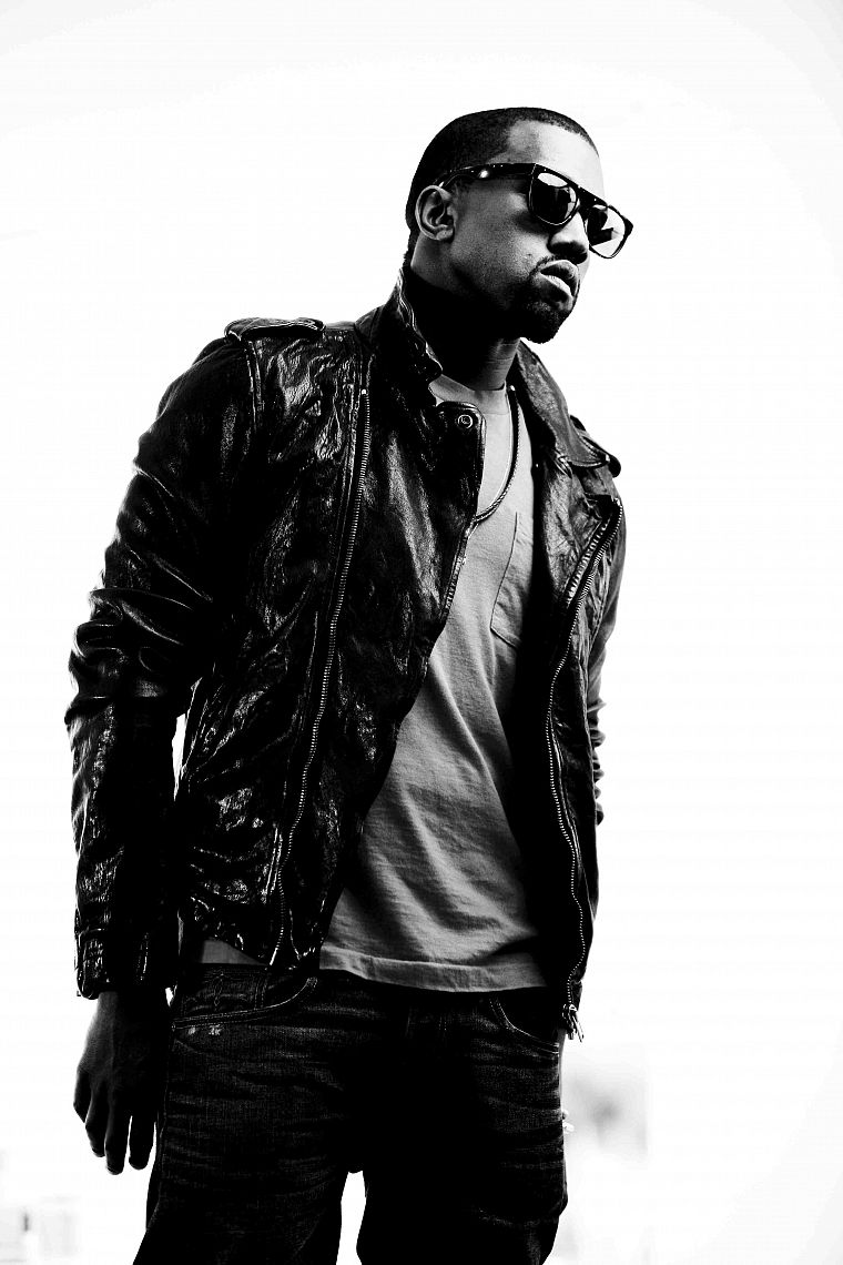 monochrome, Kanye West, greyscale - desktop wallpaper