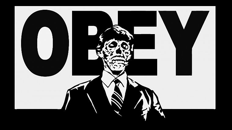 skulls, obey, They Live, Alien - desktop wallpaper