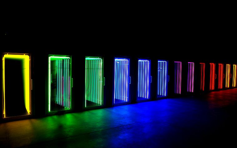 lights, multicolor, rainbows, neon - desktop wallpaper