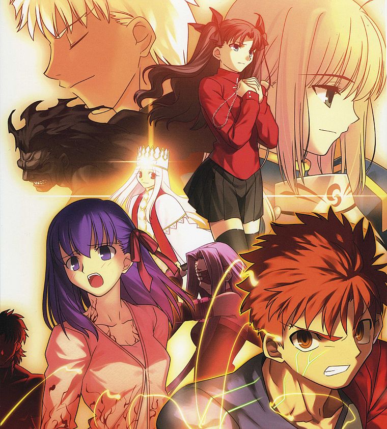 Fate/Stay Night, Tohsaka Rin, Emiya Shirou, Type-Moon, Saber, Archer (Fate/Stay Night), Berserker (Fate/Stay Night), Fate series, Illyasviel von Einzbern - desktop wallpaper