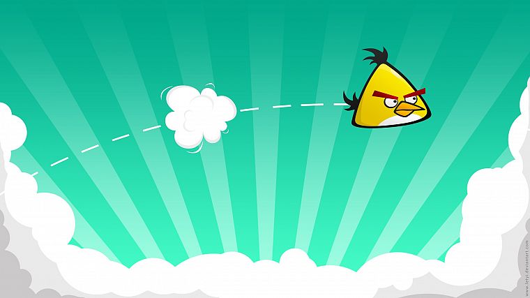 yellow, Angry Birds - desktop wallpaper