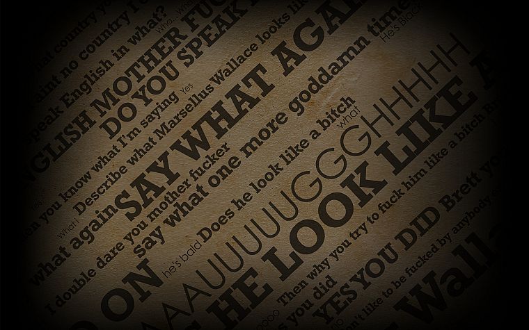 text, Pulp Fiction, quotes, typography - desktop wallpaper