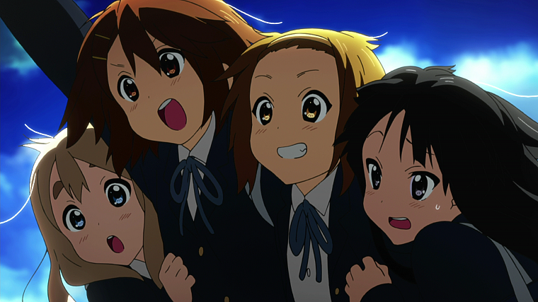 K-ON!, school uniforms, Hirasawa Yui, Akiyama Mio, Tainaka Ritsu, Kotobuki Tsumugi - desktop wallpaper