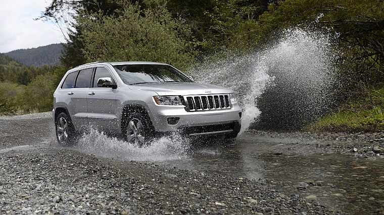 water, cars, Jeep Grand Cherokee, splashes - desktop wallpaper