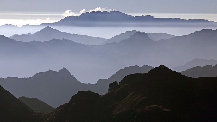 mountains, landscapes, nature, mist, Ecuador - desktop wallpaper