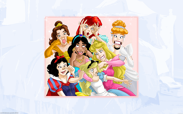 Disney Company, Alice in Wonderland, Snow White, Cinderella, The Little Mermaid, Brianna Garcia, Sleeping Beauty, Beauty And The Beast - desktop wallpaper