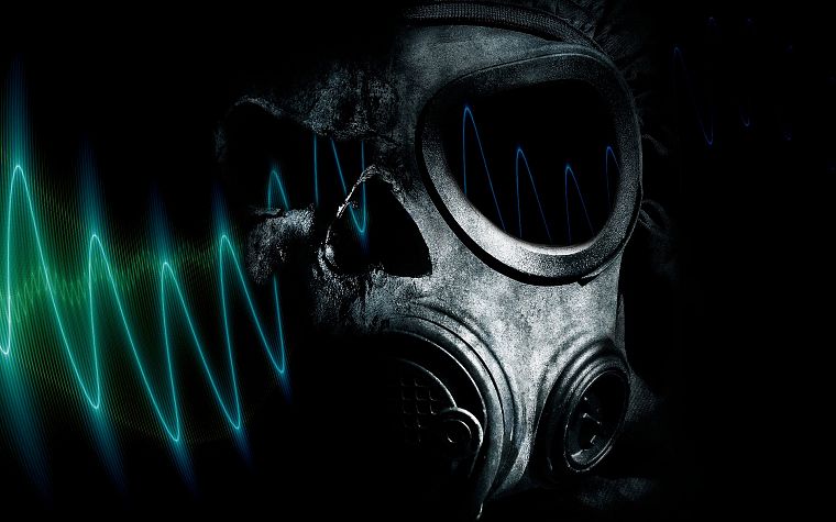 horror, gas masks - desktop wallpaper