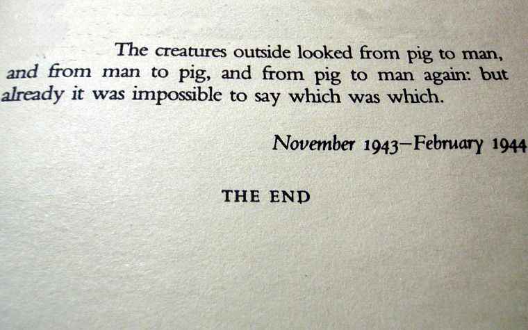 quotes, Animal Farm, books, George Orwell, typewriters - desktop wallpaper