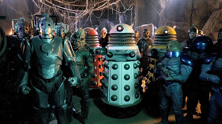 TV, cybermen, Doctor Who, Suntaron, Daleks - desktop wallpaper