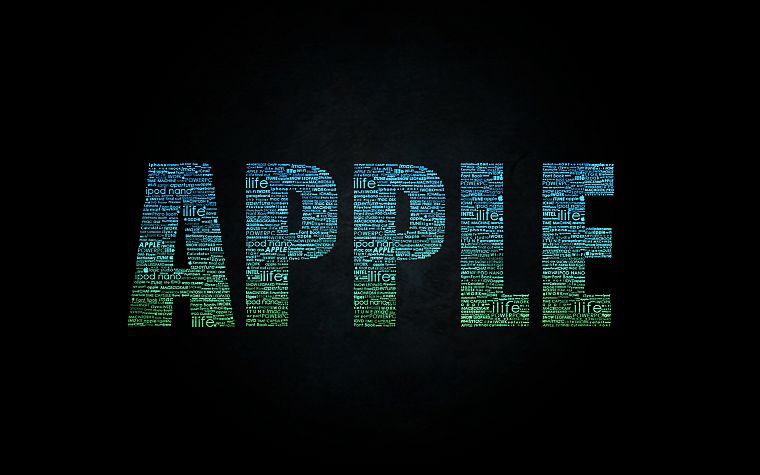 Apple Inc., typography, technology - desktop wallpaper