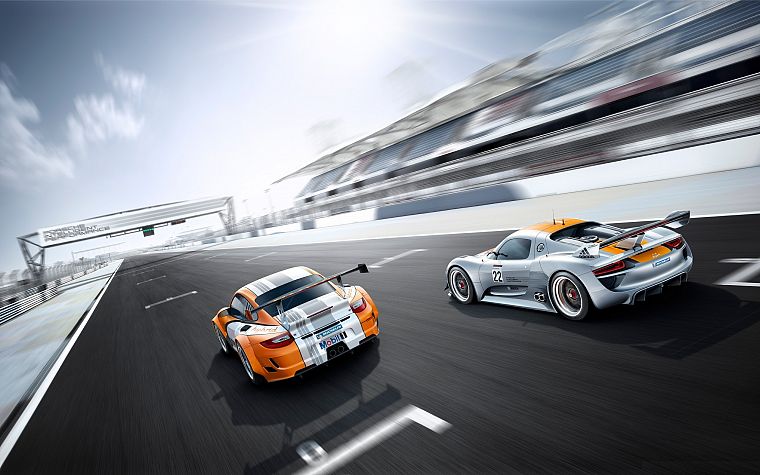 cars, vehicles, Porsche 918 - desktop wallpaper