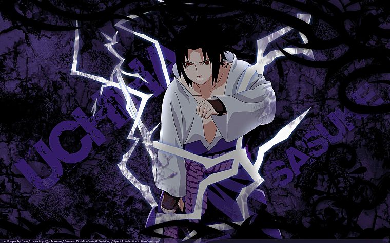 Uchiha Sasuke, Naruto: Shippuden, chidori - desktop wallpaper