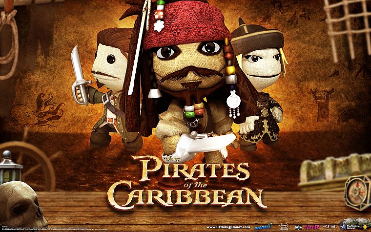 video games, Little Big Planet, Pirates of the Caribbean, Captain Jack Sparrow - desktop wallpaper