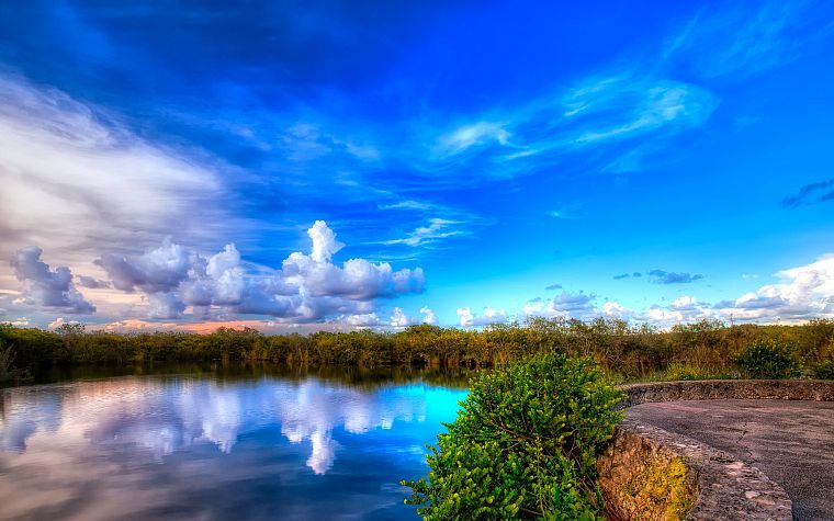 landscapes, nature, HDR photography, blue skies - desktop wallpaper