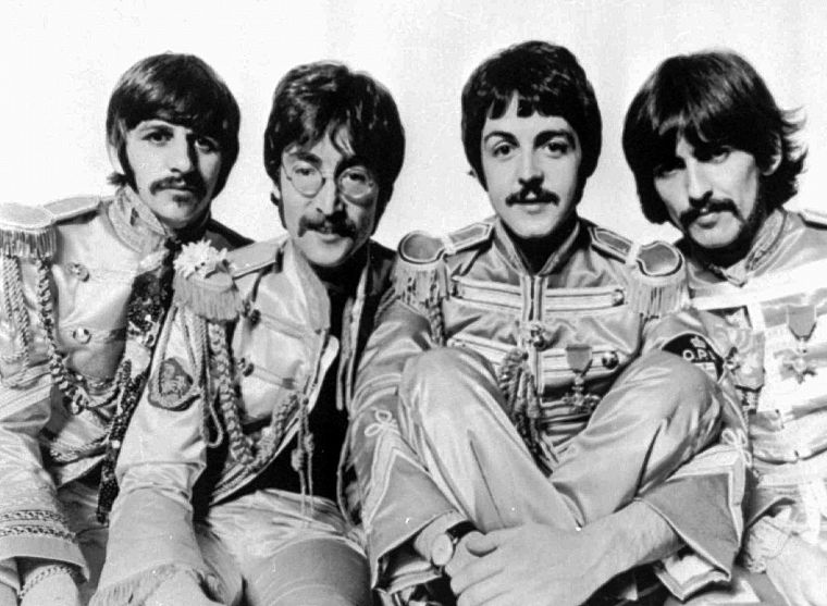 grayscale, The Beatles, monochrome - desktop wallpaper