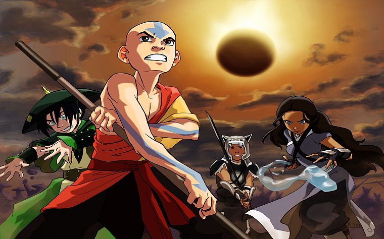 Avatar: The Last Airbender, Toph, Aang, Katara - desktop wallpaper