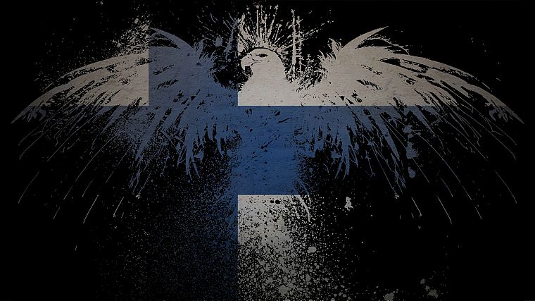 flags, Finland - desktop wallpaper