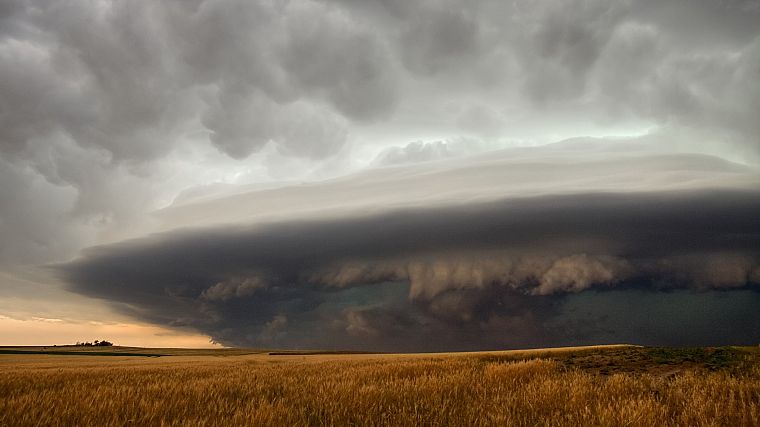 clouds, fields, cumulonimbus, Nebraska - desktop wallpaper