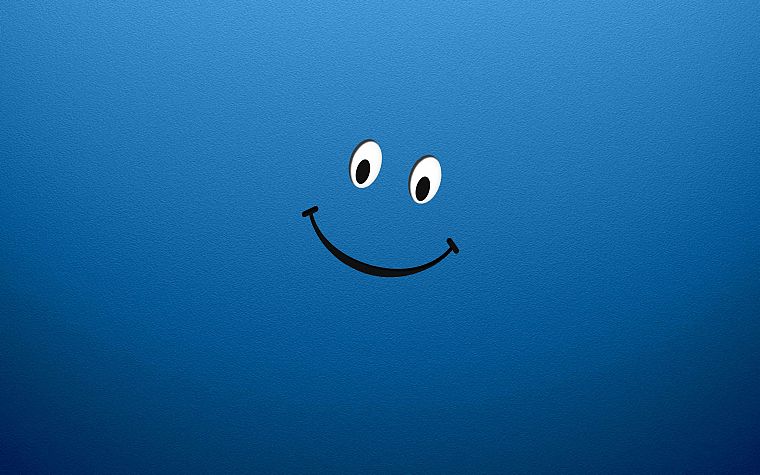 blue, smiley, smiley face, faces - desktop wallpaper
