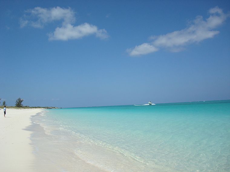 water, shore, boats, vehicles, Turks and Caicos islands, beaches - desktop wallpaper