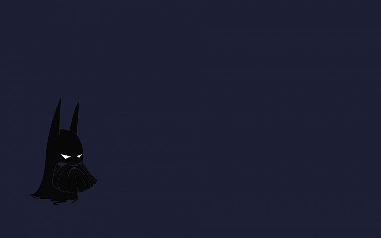 Batman, minimalistic, funny, beard, blue background - desktop wallpaper
