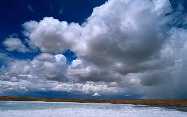 water, clouds, landscapes - desktop wallpaper