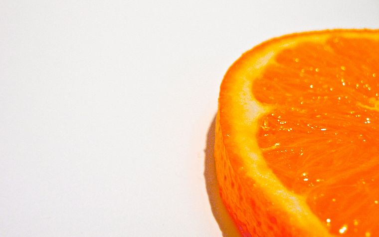 fruits, oranges, white background, slices - desktop wallpaper