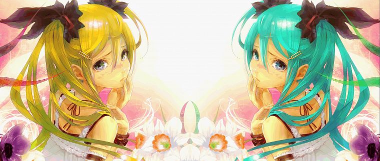 Vocaloid, Hatsune Miku, Kagamine Rin, anime girls, Akita Neru, Vocaloid Fanmade - desktop wallpaper