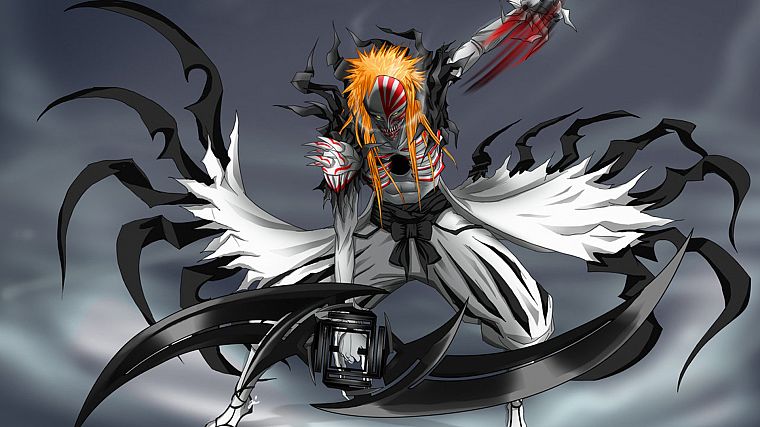 Bleach, Kurosaki Ichigo, Hollow Ichigo, fan art - desktop wallpaper
