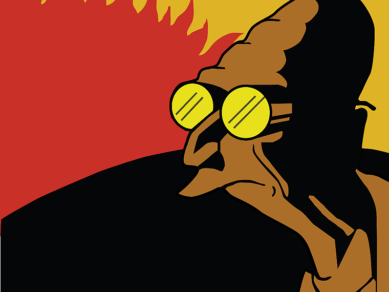 Futurama, Professor Farnsworth - desktop wallpaper