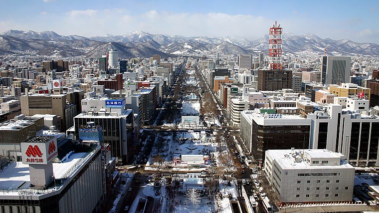 Japan, winter, Sapporo, Snow Festival, cities - desktop wallpaper