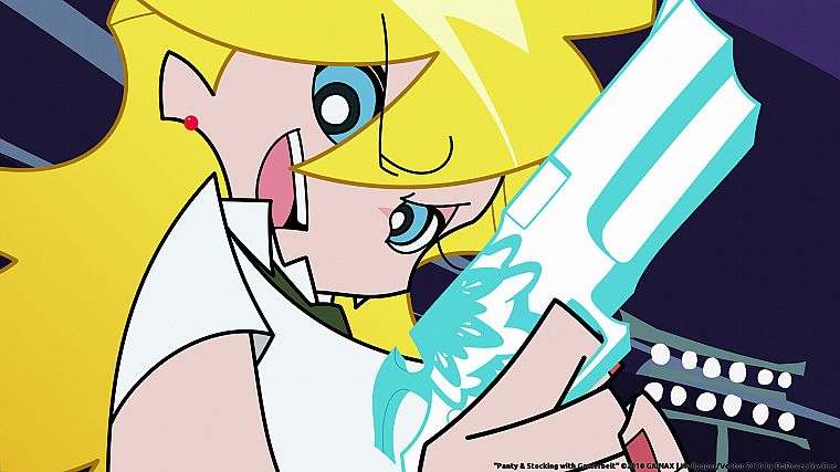 blondes, blue eyes, Panty and Stocking with Garterbelt, Anarchy Panty - desktop wallpaper