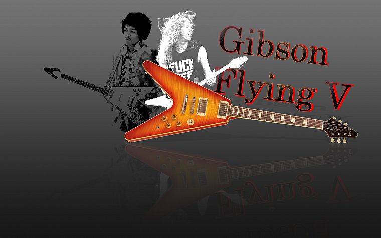 flying, Gibson, Jimi Hendrix, guitars, James Hetfield, FILSRU - desktop wallpaper