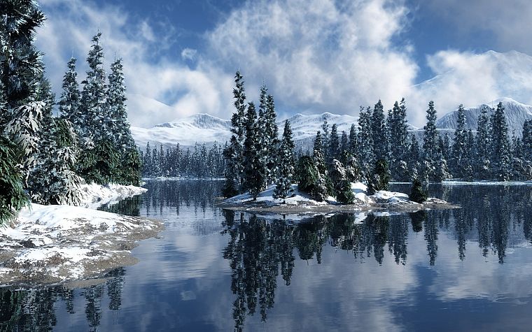 winter, lakes, TV shows - desktop wallpaper