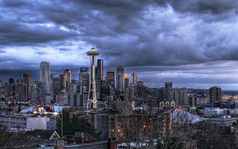 cityscapes, architecture, Seattle, buildings - desktop wallpaper