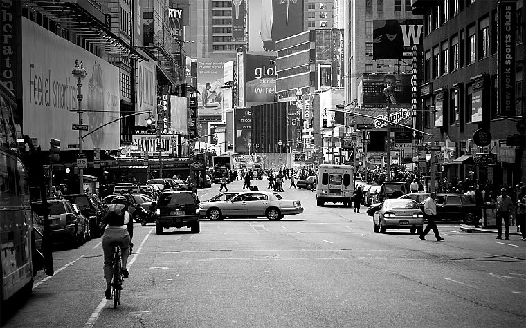 streets, traffic, New York City, hardscapes, Broadway - desktop wallpaper