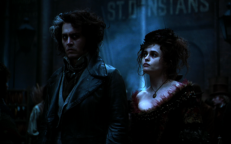 razor, Sweeney Todd, Helena Bonham Carter, romantic, Johnny Depp - desktop wallpaper