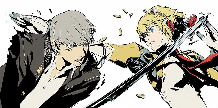 Persona series, Persona 4, Persona 3, anime, Persona 3 Portable, Narukami Yuu, Aigis - desktop wallpaper