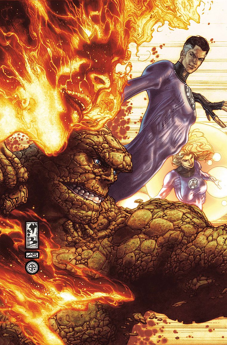 Fantastic Four, Invisible Woman, Mr. Fantastic, Human Torch, Thing (Ben Grimm) - desktop wallpaper
