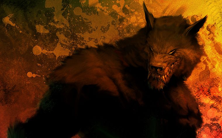 creepy, werewolves - desktop wallpaper