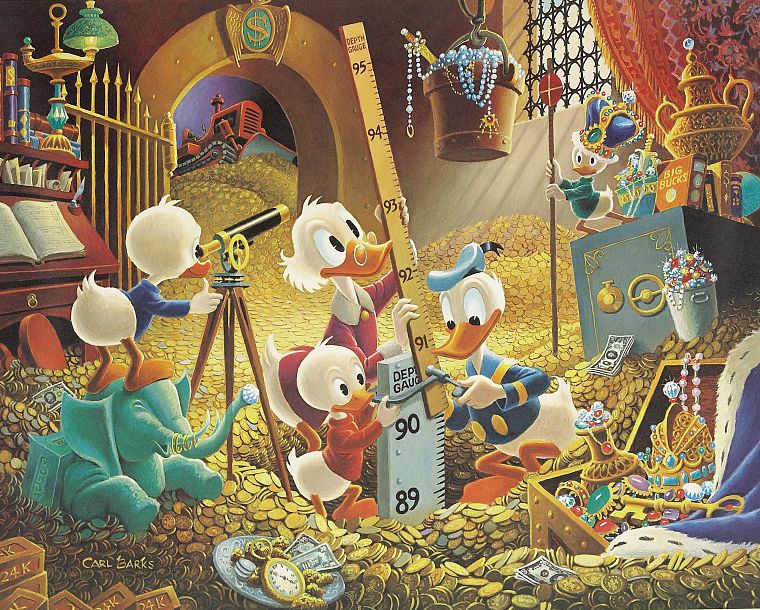 cartoons, Disney Company, ducks, Donald Duck, carl barks - desktop wallpaper