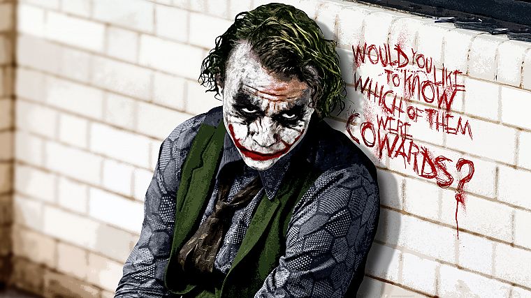 green, Batman, The Joker, Heath Ledger, The Dark Knight - desktop wallpaper