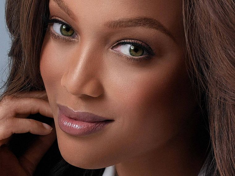 women, models, Tyra Banks, faces - desktop wallpaper