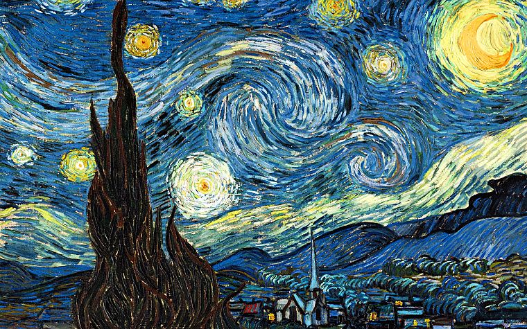 paintings, Vincent Van Gogh, Starry Night - desktop wallpaper